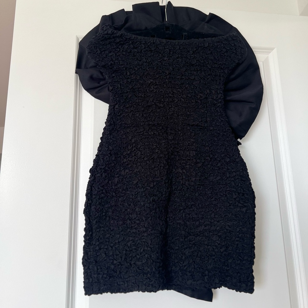EUC MARA HOFFMAN BLACK POPCORN ALYCIA MINI DRESS $650 S - Picture 12 of 13